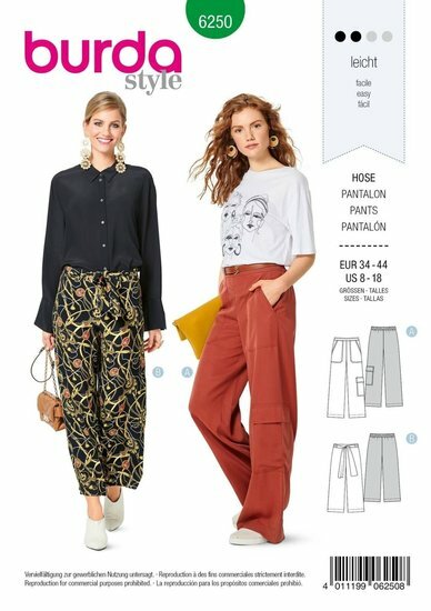 Burda Patroon 6250 - Broek