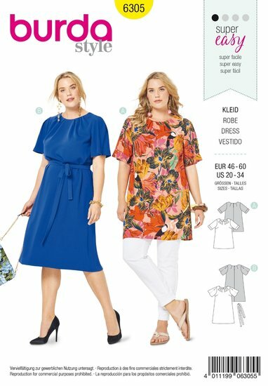 Burda Patroon 6305 - T-shirt en Jurk