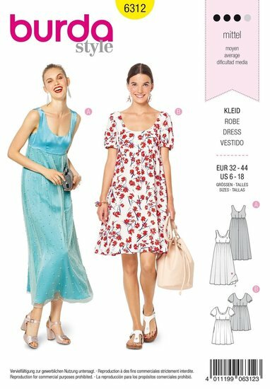 Burda Patroon 6312 - Jurk