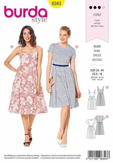 Burda Patroon 6343 - Jurk