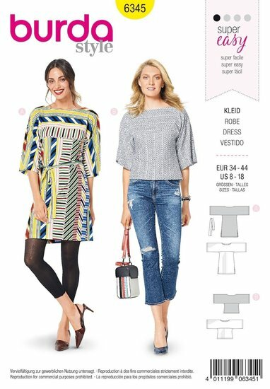 Burda Patroon 6345 - Jurk en T-shirt