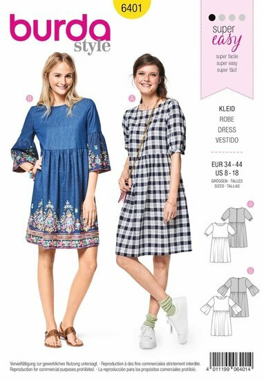 Burda Patroon 6401 - Jurk