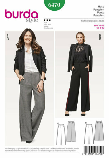 Burda Patroon 6470 - Broek
