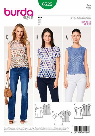 Burda Patroon 6525 - Topje