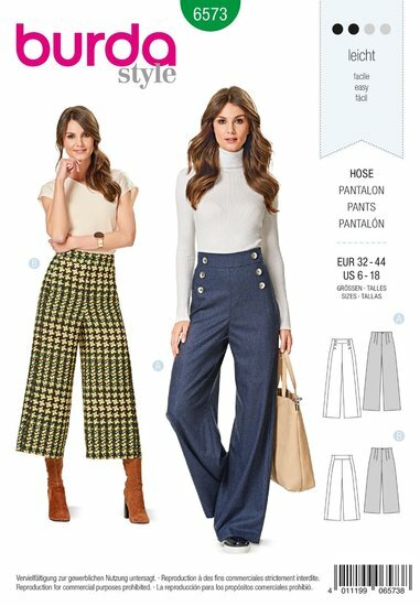 Burda Patroon 6573 - Broek