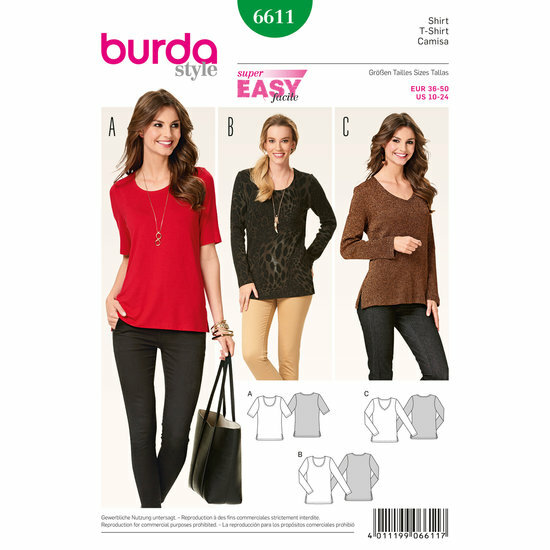 Burda Patroon 6611 - T-shirt