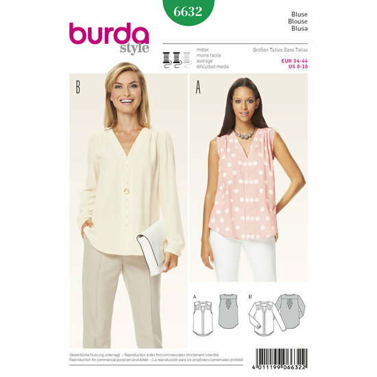 Burda Patroon 6632 - Bloes