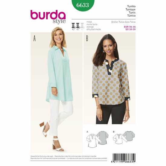 Burda Patroon 6633 - Tuniek