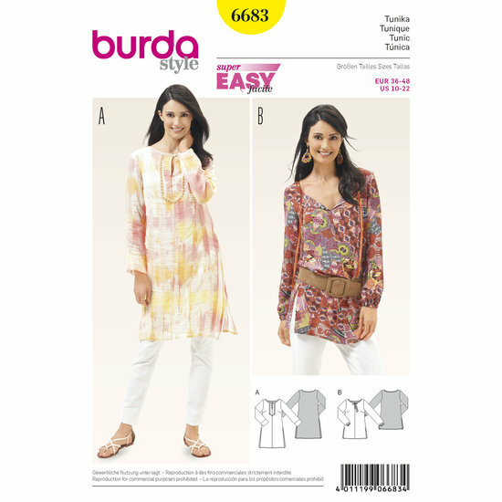 Burda Patroon 6683 - Tuniek