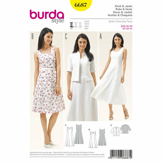 Burda Patroon 6687 - Jurk en Vest