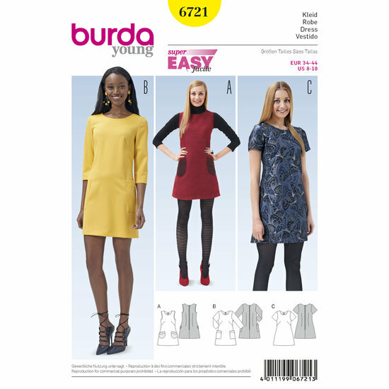 Burda Patroon 6721 - Jurk