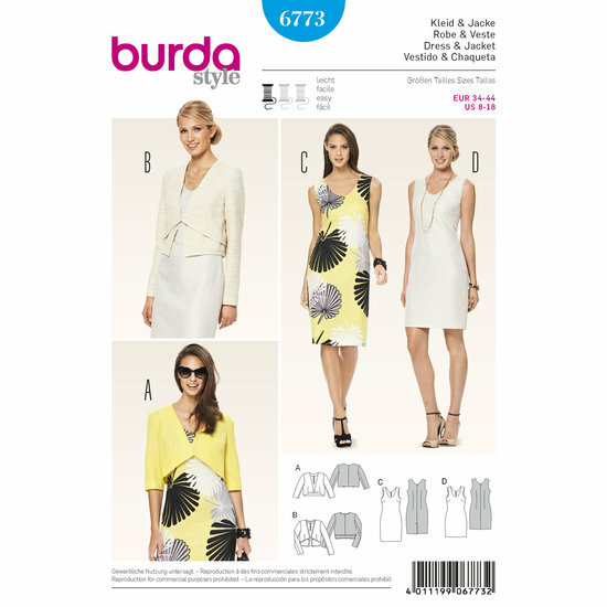 Burda Patroon 6773 - Jurk en Vest