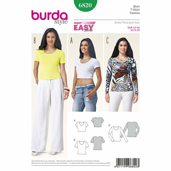 Burda Patroon 6820 - T-shirt