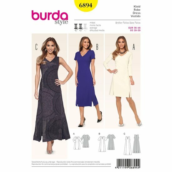 Burda Patroon 6894 - Jurk