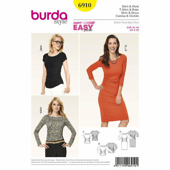 Burda Patroon 6910 - T-shirt en Jurk