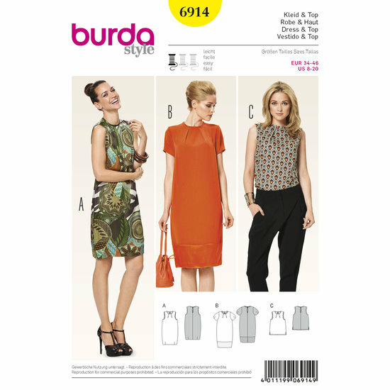 Burda Patroon 6914 - Jurk en Topje