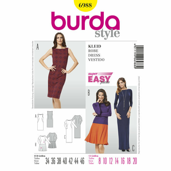 Burda Patroon 6988 - Jurk