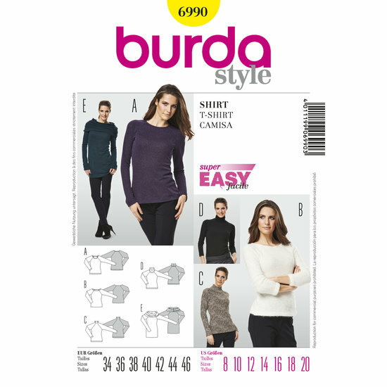 Burda Patroon 6990 - T-shirt