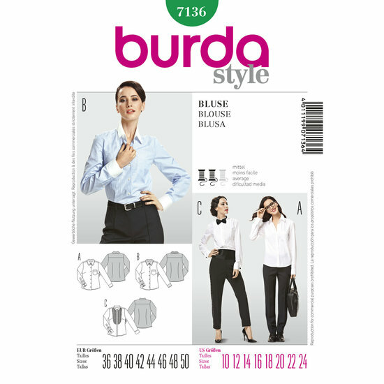 Burda Patroon 7136 - Bloes