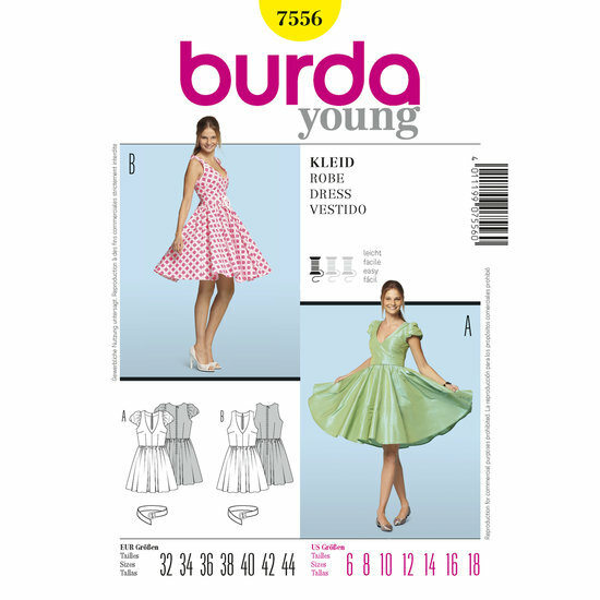 Burda Patroon 7556 - Jurk
