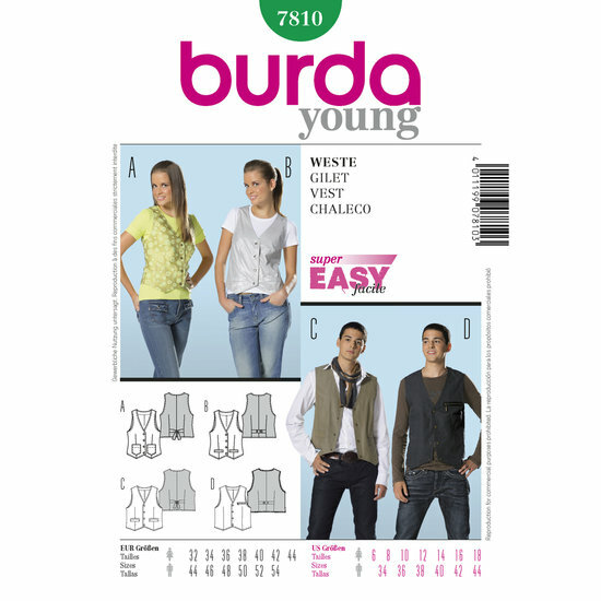 Burda Patroon 7810 - Gilet