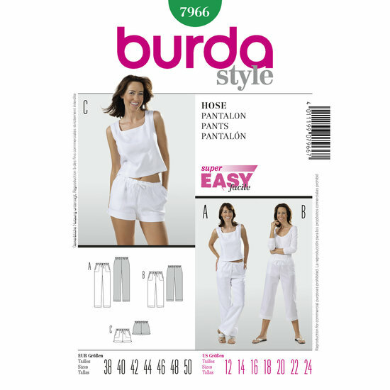 Burda Patroon 7966 - Broek