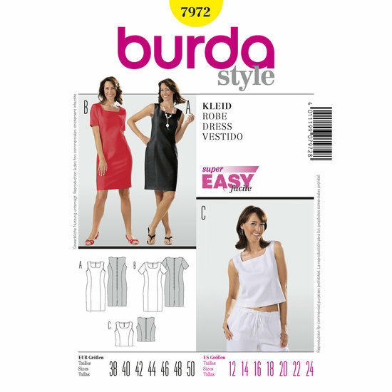 Burda Patroon 7972 - Jurk
