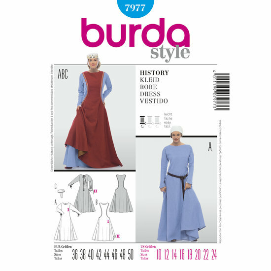 Burda Patroon 7977 - Middeleeuwse Jurk