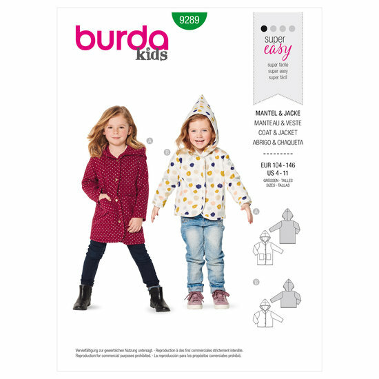 Burda Patroon 9289 - Jas en Mantel