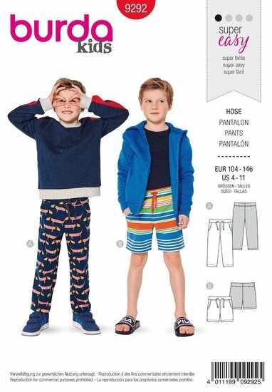 Burda Patroon 9292 - Broek