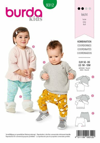 Burda Patroon 9312 - Trui en Broek