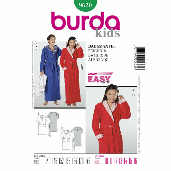 Burda Patroon 9620 - Badjas