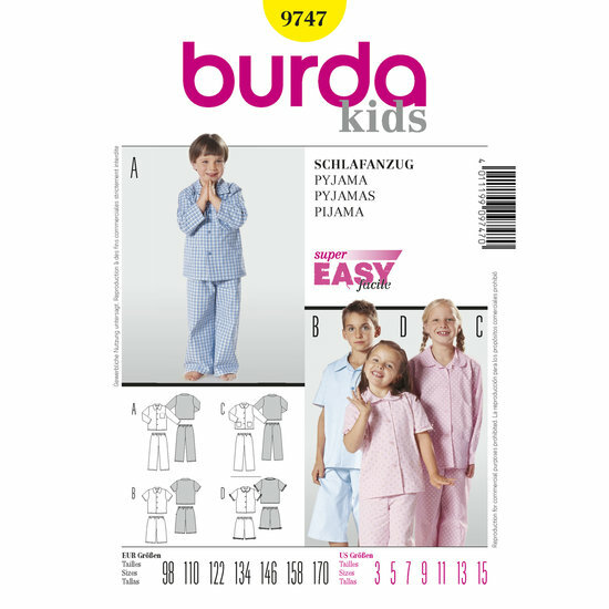 Burda Patroon 9747 - Pyjama