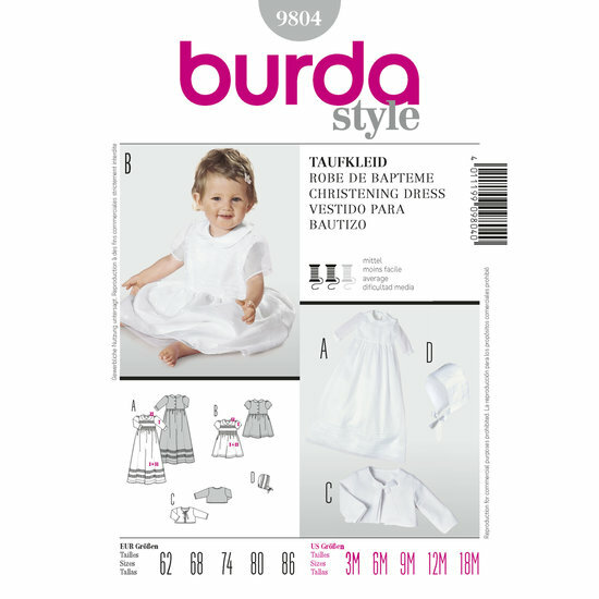 Burda Patroon 9804 - Doopkleed
