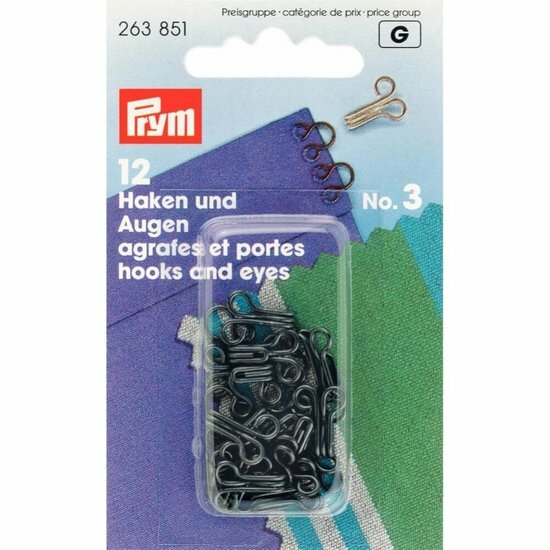 Prym Haken En Ogen Zwart N3