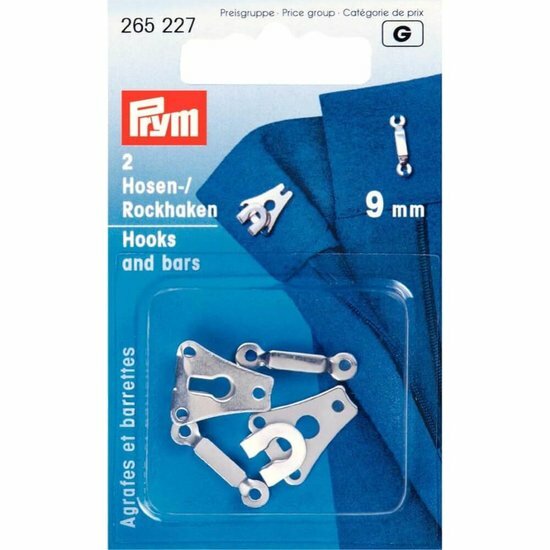 Prym Rokhaken Zilver 9mm