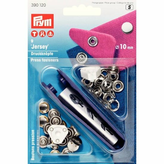 Prym Jersey Drukknoop Zilver 10mm
