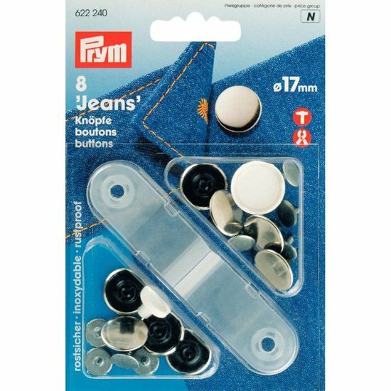 Prym Jeansknoop Zilver 17mm