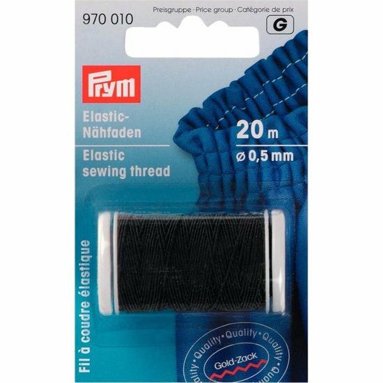 Prym Elastisch Naaigaren Zwart