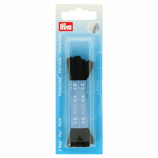 Prym Platte Veters 60cm Zwart