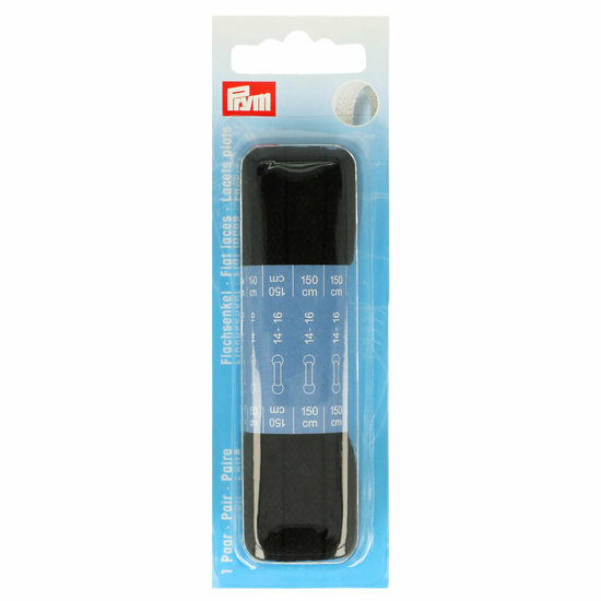 Prym Platte Veters 150cm Zwart