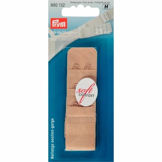Prym BH-Verlengstuk 25mm 2 Haken Huidkleurig