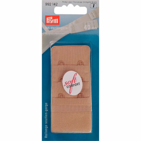 Prym BH-Verlengstuk 40mm 2 Haken Huidkleurig
