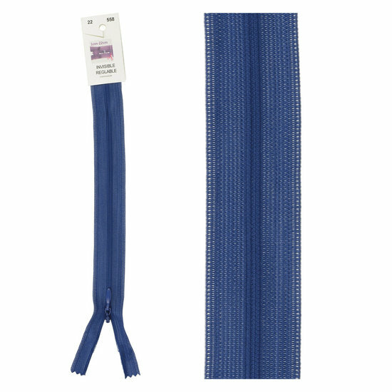 Blinde Rits - 22cm - Blauw (558)