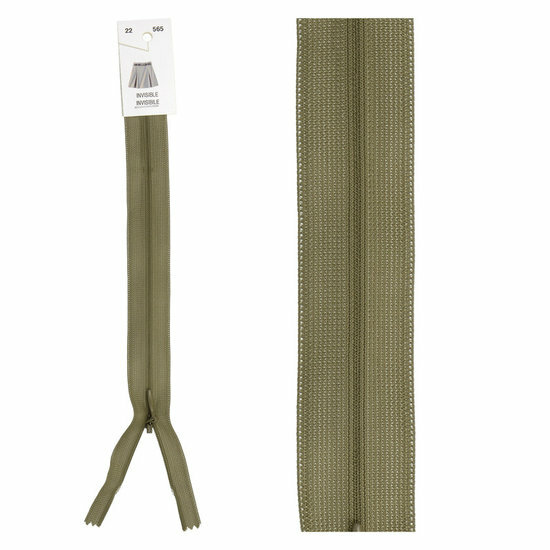 Blinde Rits - 60cm - Kakigroen (565)