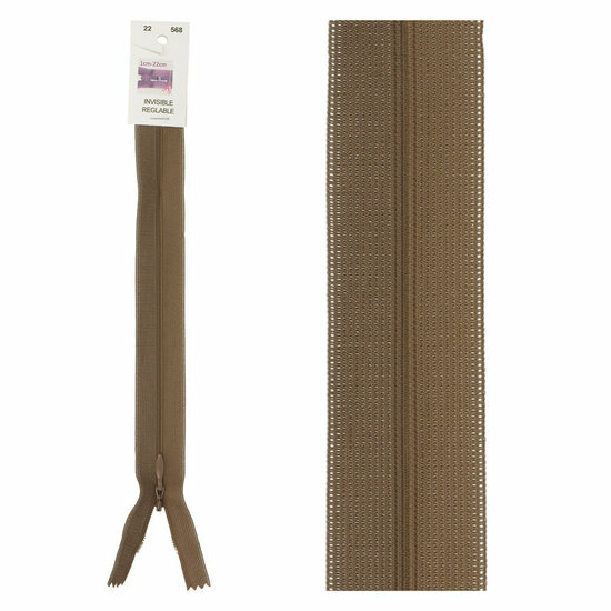 Blinde Rits - 40cm - Mokka (568)