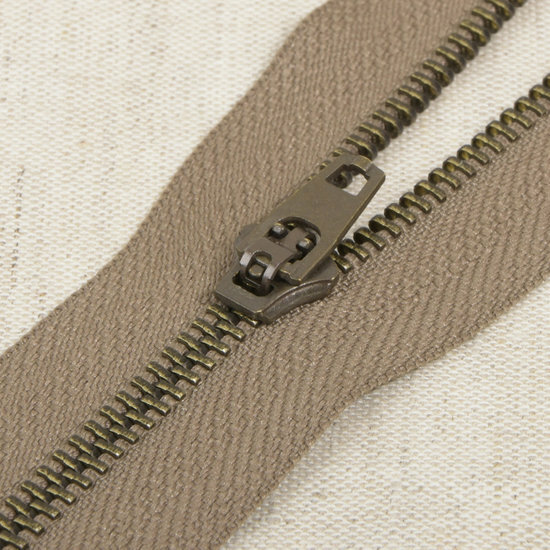 Niet Deelbare Metaalrits - 20cm - Taupe (563)