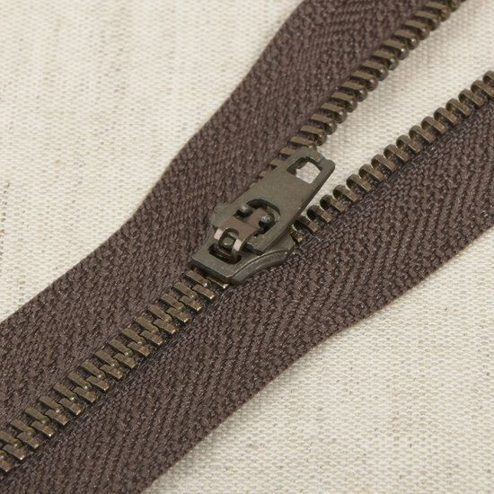 Niet Deelbare Metaalrits - 15cm - Bruin (570)