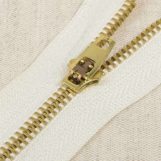 Niet Deelbare Metaalrits - 8cm - Gebroken Wit (841)