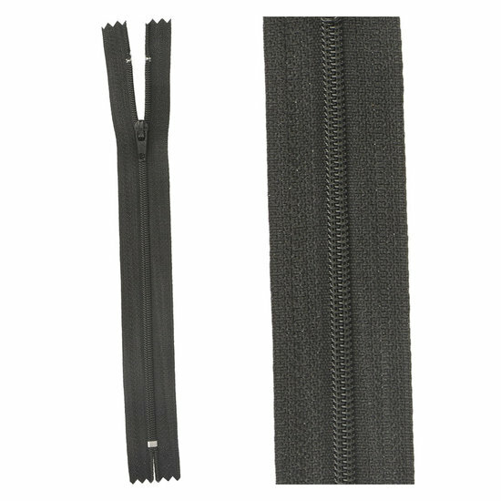 Niet Deelbare Nylonrits - 25cm - Zwart (580)